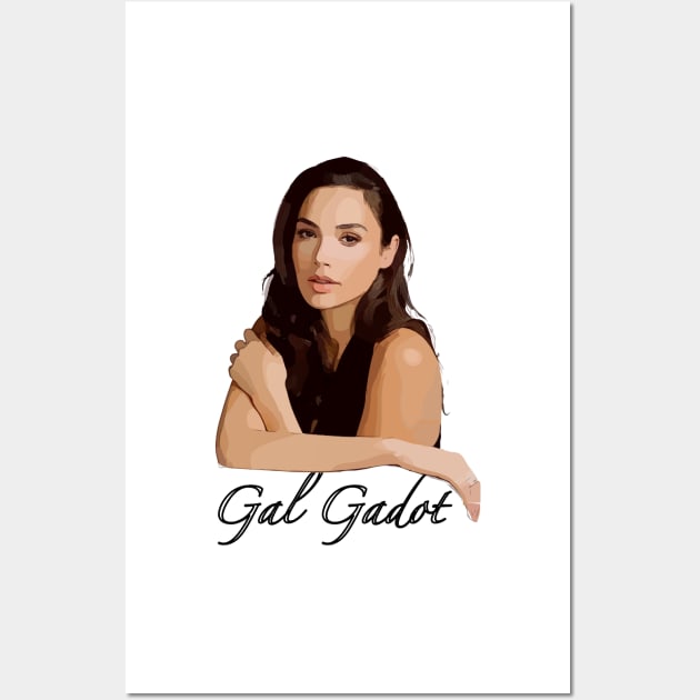 Gal Gadot Vector Art Wall Art by Playful Creatives